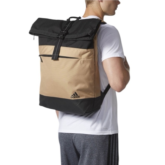 ADIDAS Sport ID Backpack medium beige cardboard black NEW!!